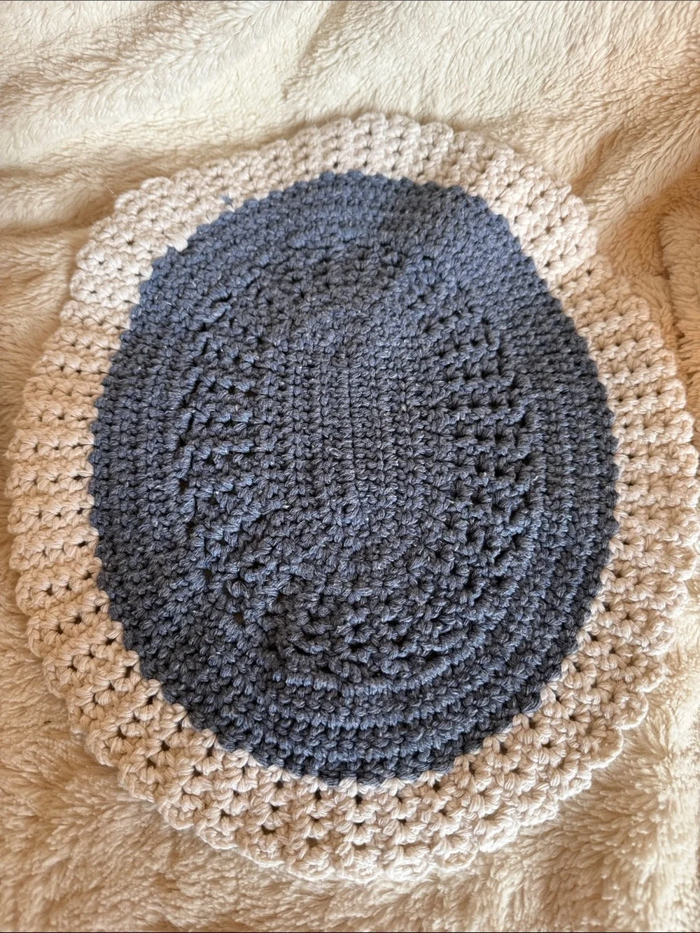 Handmade handcrafted oval